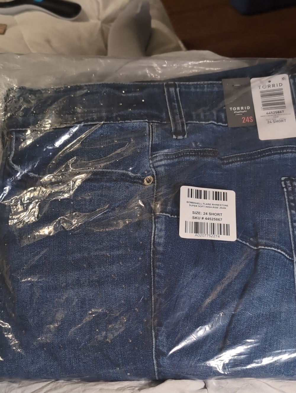 Torrid Bombshell Flare Rhinestone Super Soft Highrise Jeans